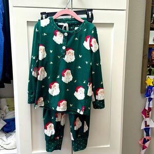 Sweet Honey size 6Y Christmas Santa pajama jogger set